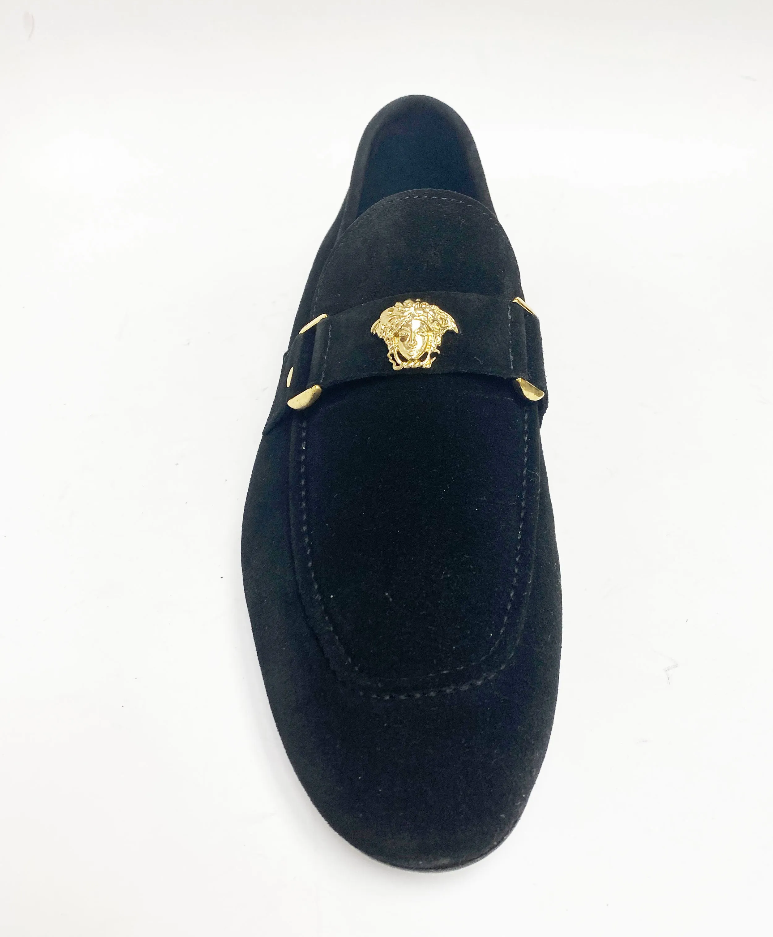 Pelle Suede Slip-On Loafer Black