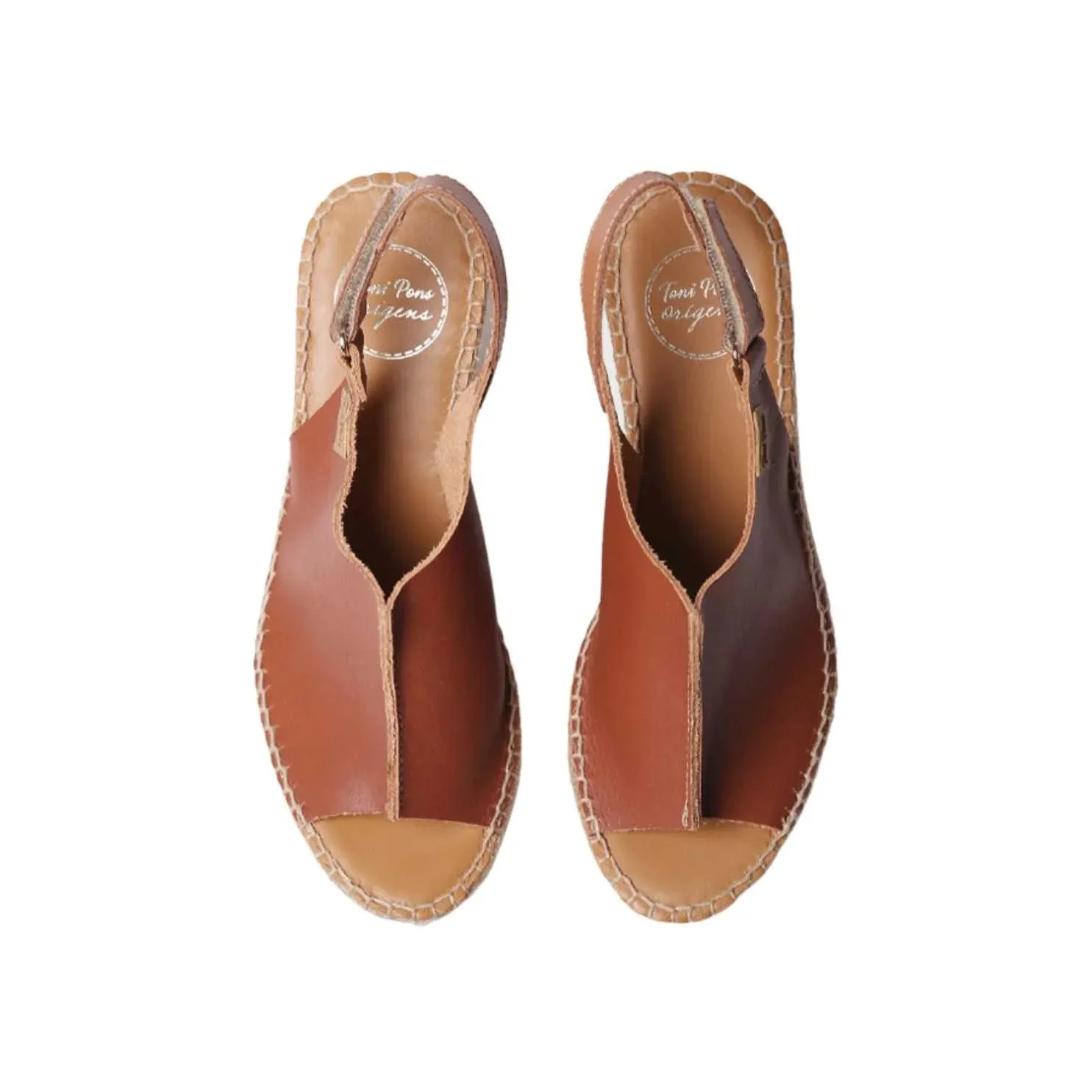 Plain Leather Wedges For Women - Lugano-P