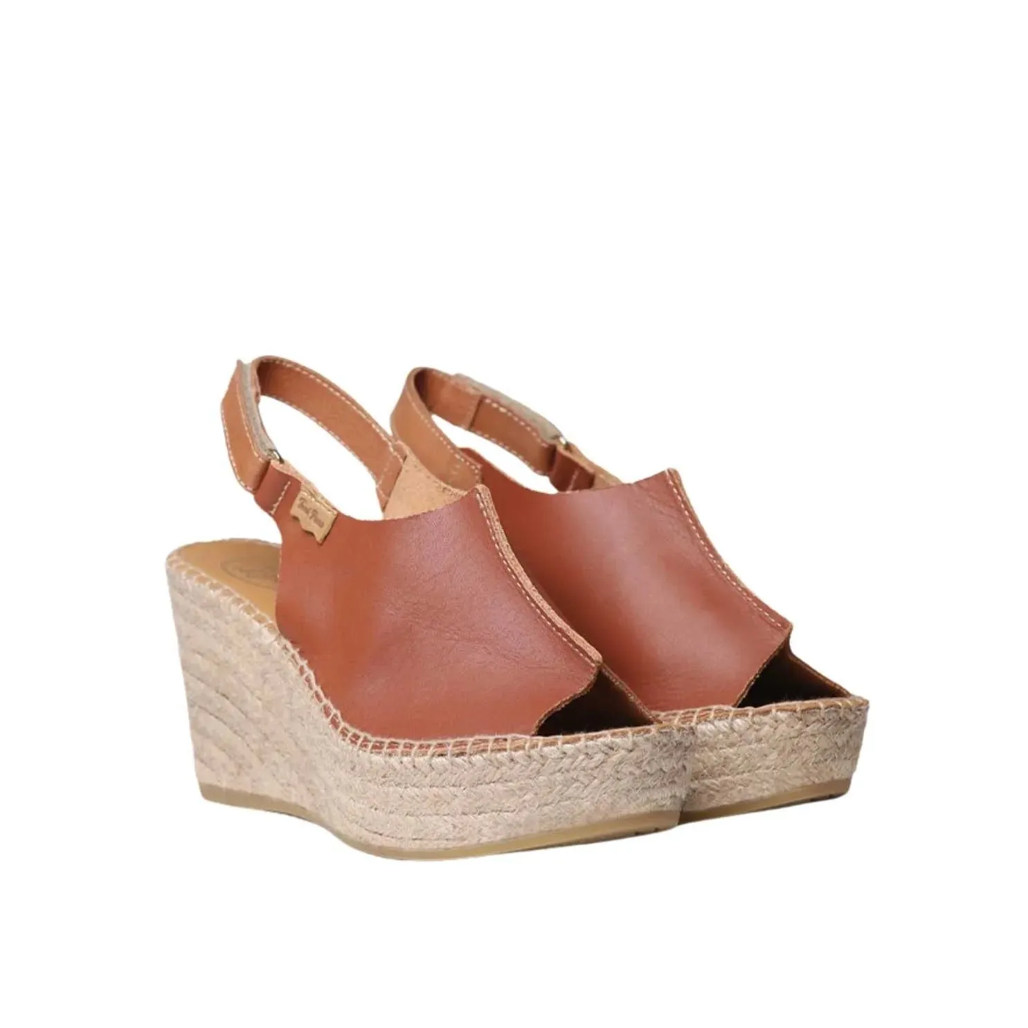 Plain Leather Wedges For Women - Lugano-P