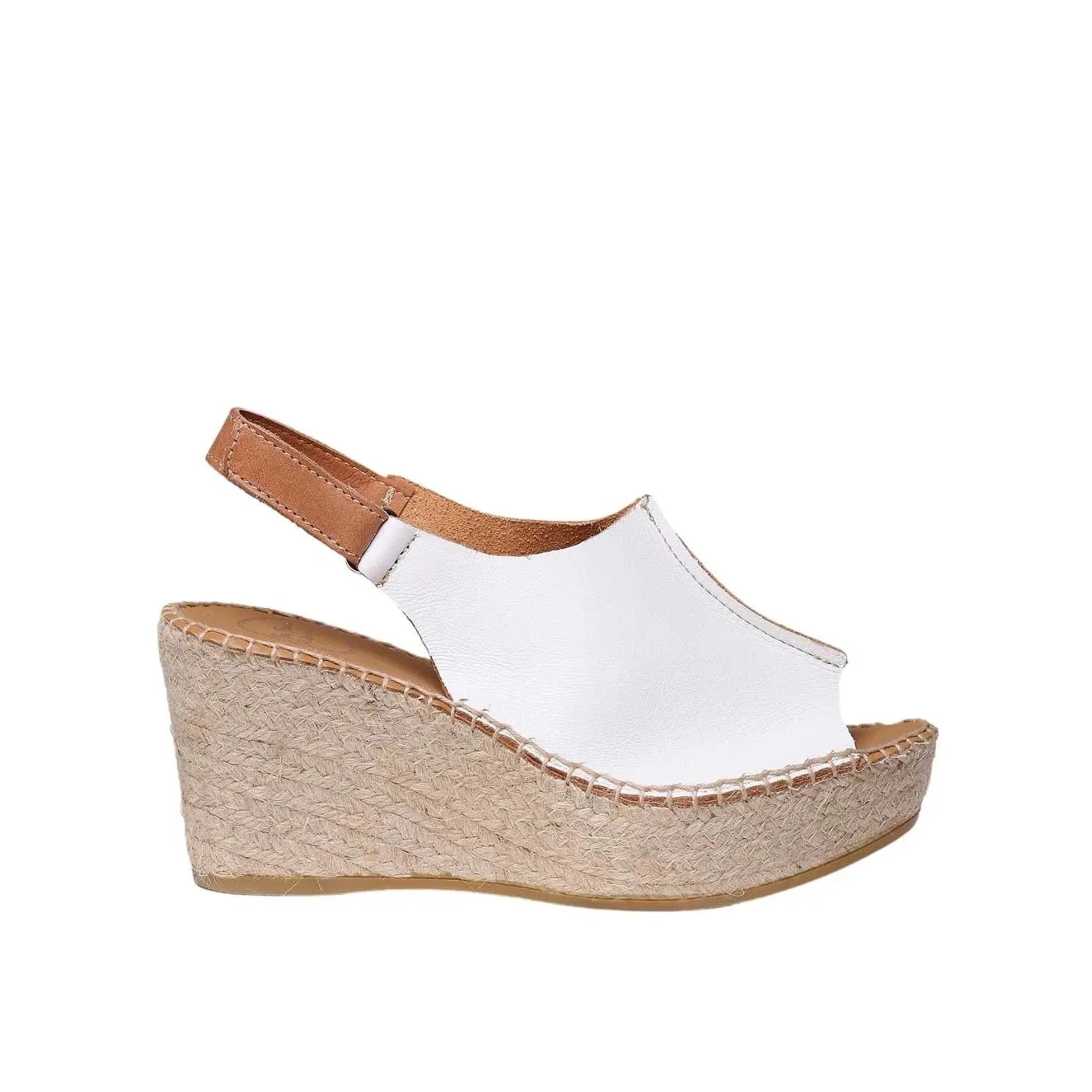 Plain Leather Wedges For Women - Lugano-P