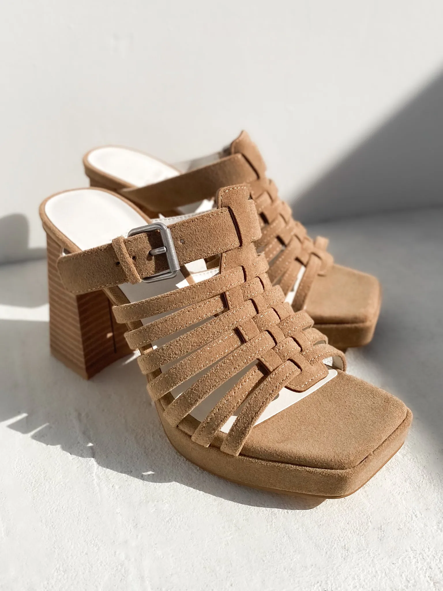 Rome Basket Weave Sandal in Khaki