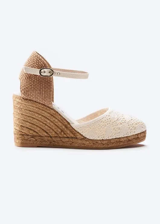 Satuna Crochet Espadrille Wedges