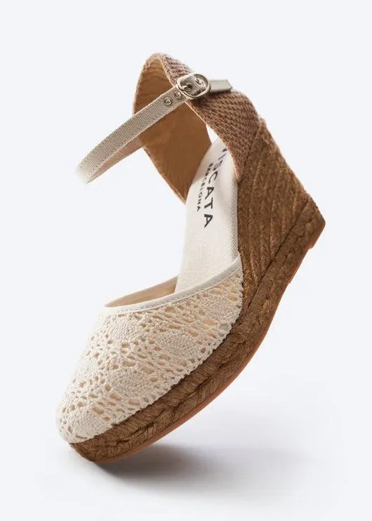 Satuna Crochet Espadrille Wedges