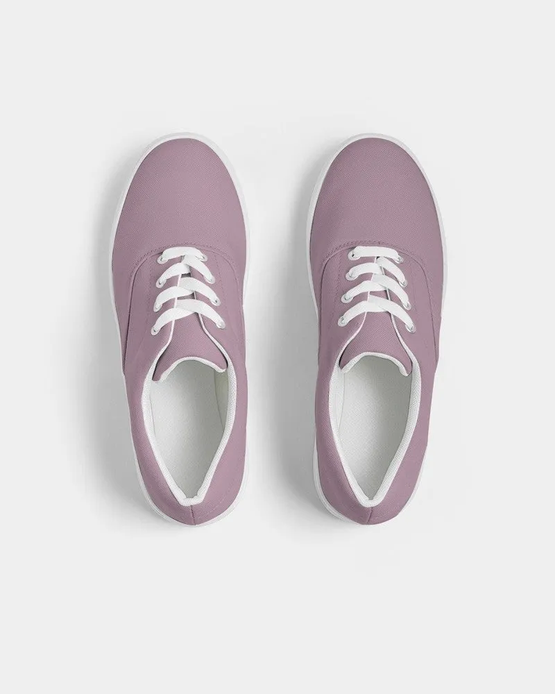 Shaded Pale Pastel Magenta Brown Canvas Sneakers | Women's | C0M30Y0K30