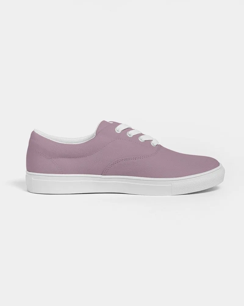 Shaded Pale Pastel Magenta Brown Canvas Sneakers | Women's | C0M30Y0K30