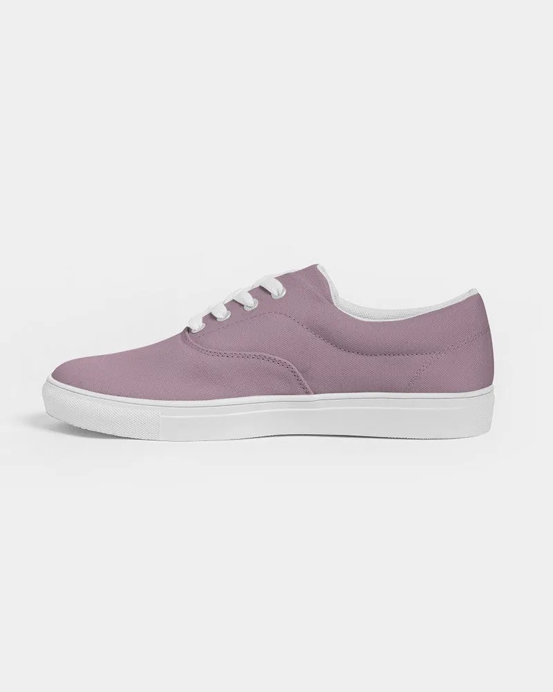 Shaded Pale Pastel Magenta Brown Canvas Sneakers | Women's | C0M30Y0K30