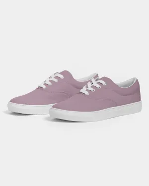 Shaded Pale Pastel Magenta Brown Canvas Sneakers | Women's | C0M30Y0K30