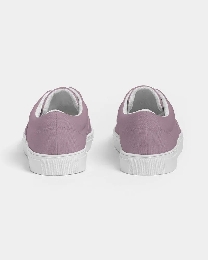 Shaded Pale Pastel Magenta Brown Canvas Sneakers | Women's | C0M30Y0K30