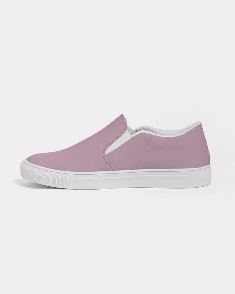 Shaded Pale Pastel Magenta Brown Slip-On Canvas Sneakers | Women's | C0M30Y0K30