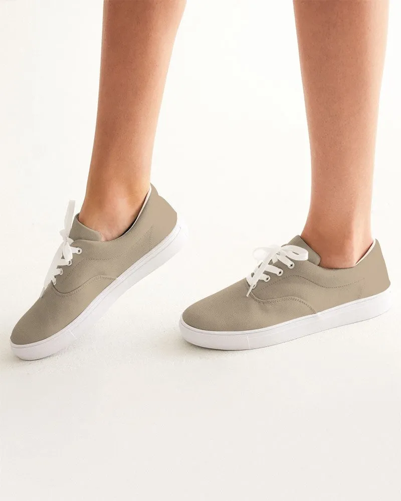 Shaded Pale Pastel Orange Brown Canvas Sneakers | Women's | C0M15Y30K30