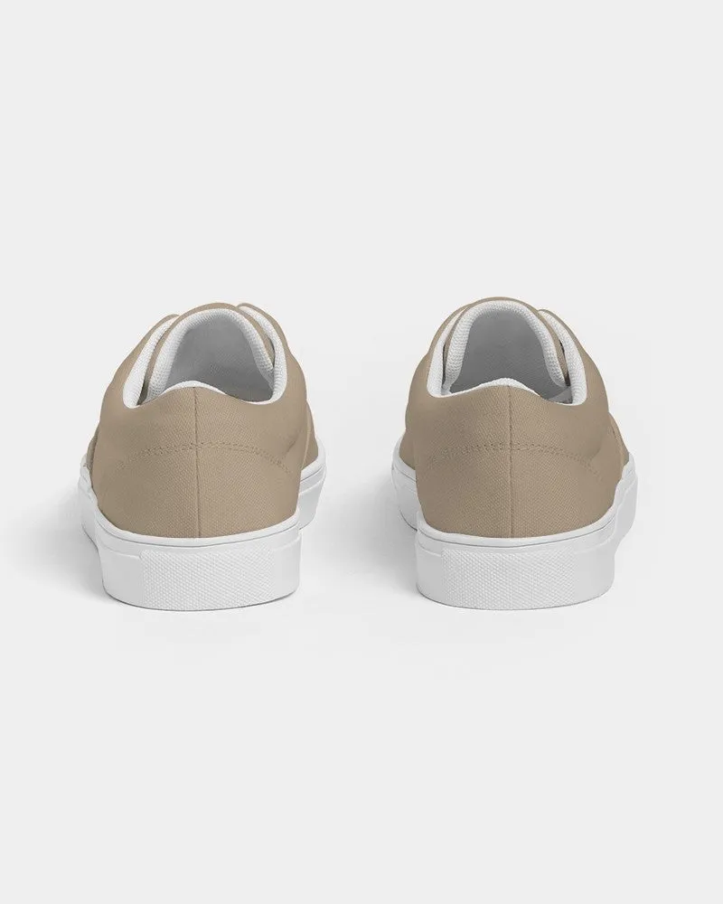 Shaded Pale Pastel Orange Brown Canvas Sneakers | Women's | C0M15Y30K30