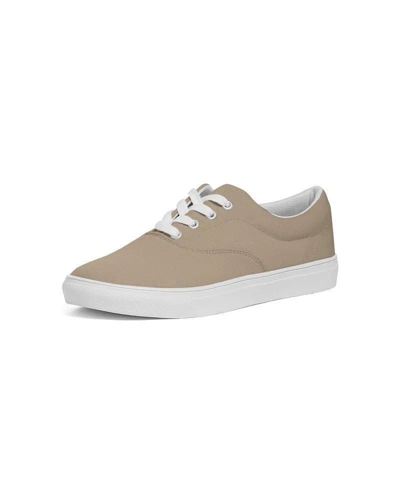 Shaded Pale Pastel Orange Brown Canvas Sneakers | Women's | C0M15Y30K30