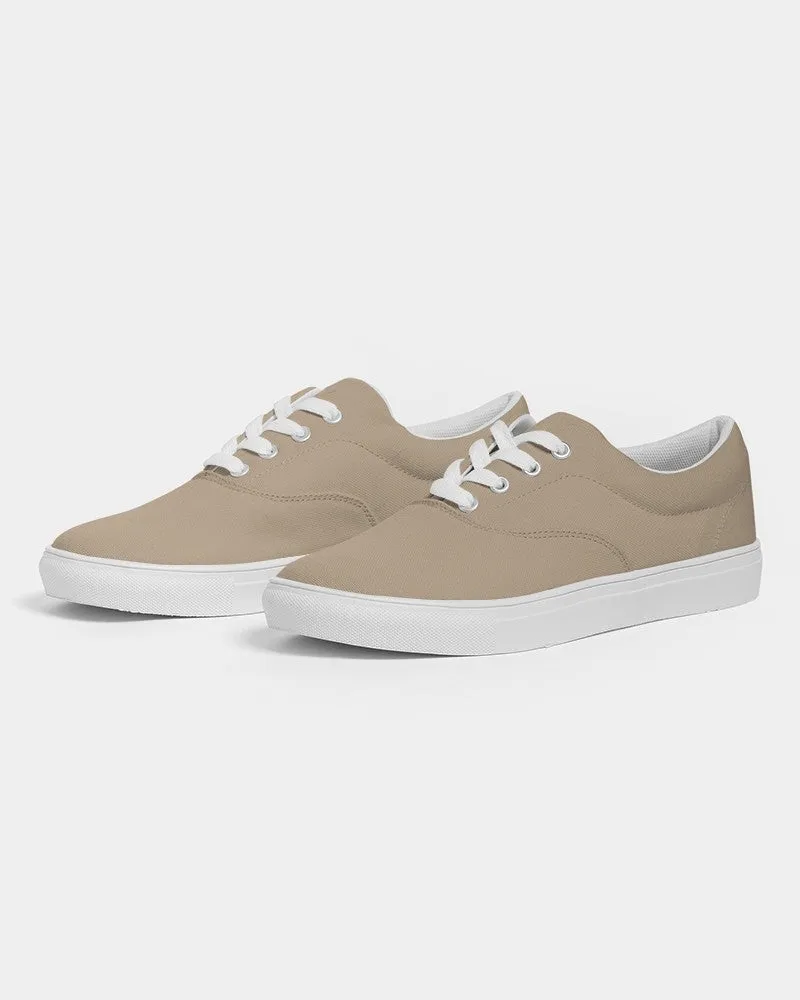 Shaded Pale Pastel Orange Brown Canvas Sneakers | Women's | C0M15Y30K30