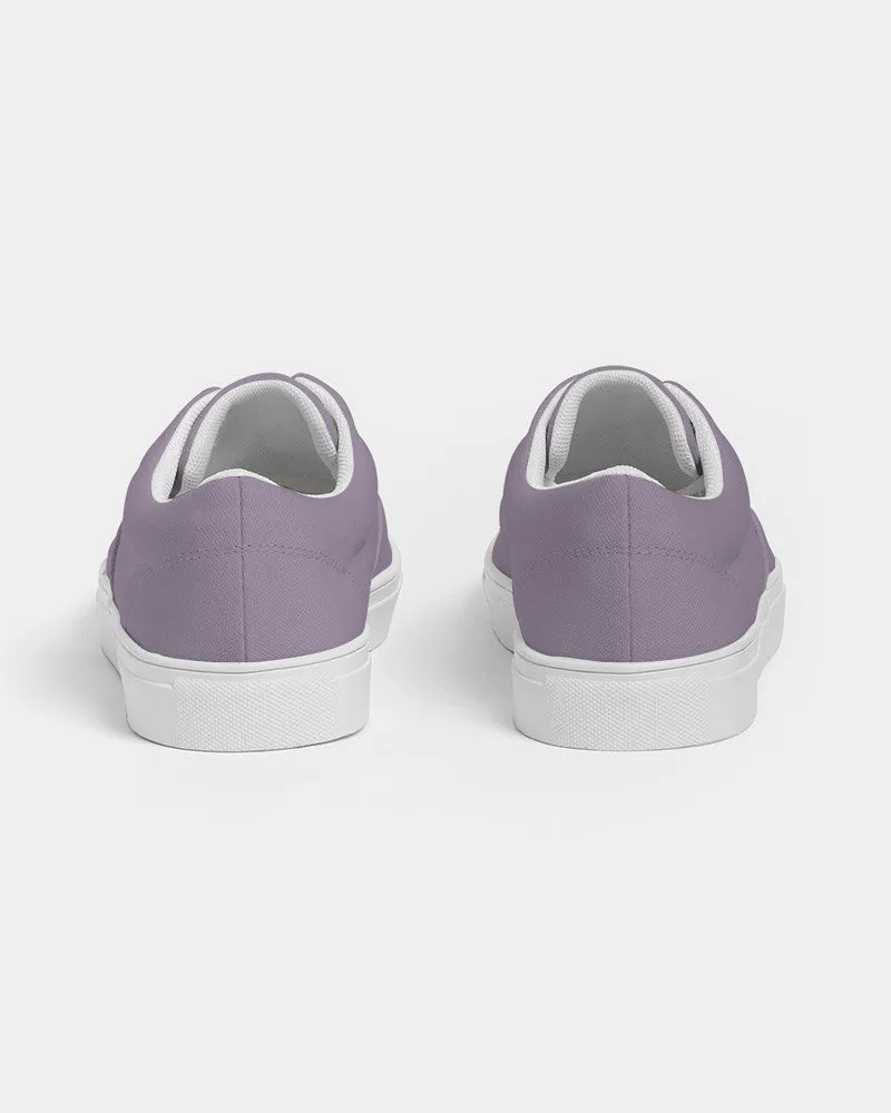 Shaded Pale Pastel Purple Gray Canvas Sneakers | Women's | C15M30Y0K30