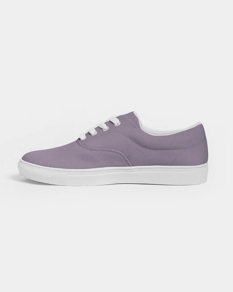 Shaded Pale Pastel Purple Gray Canvas Sneakers | Women's | C15M30Y0K30