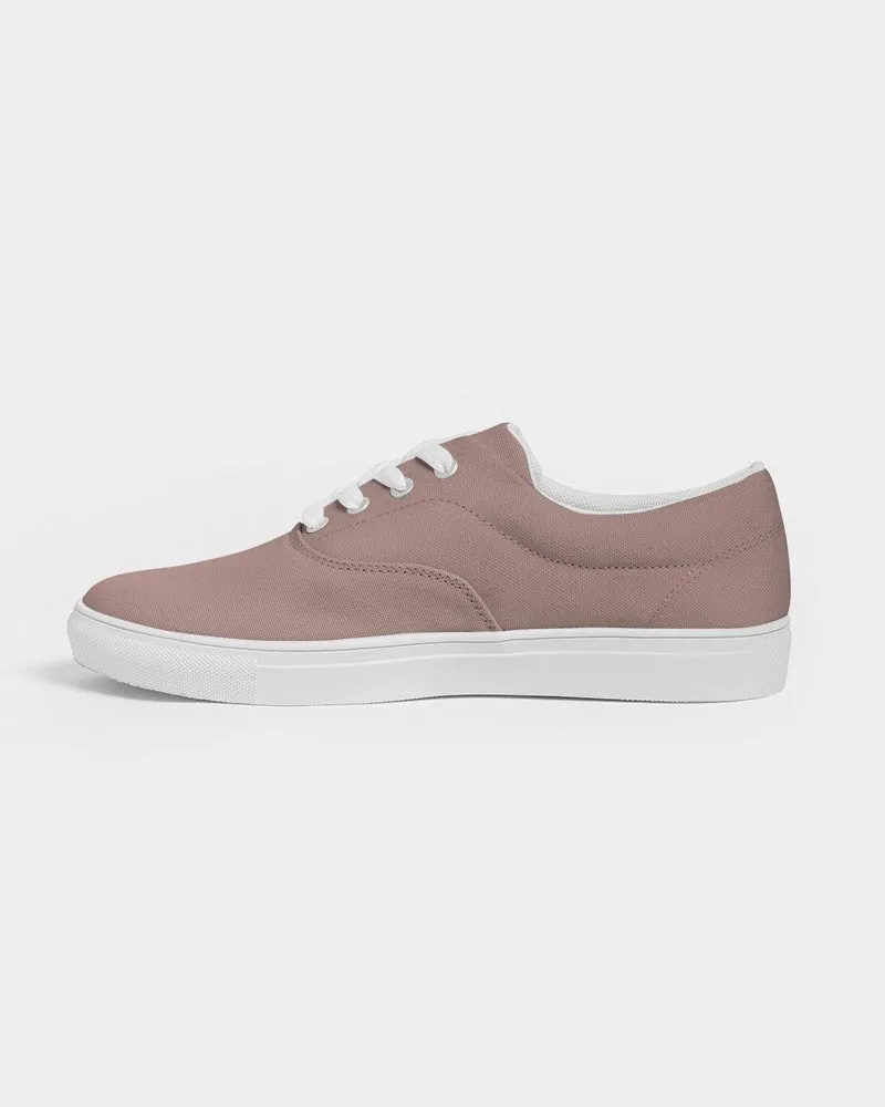 Shaded Pale Pastel Red Brown Canvas Sneakers | Men's | C0M30Y22K30