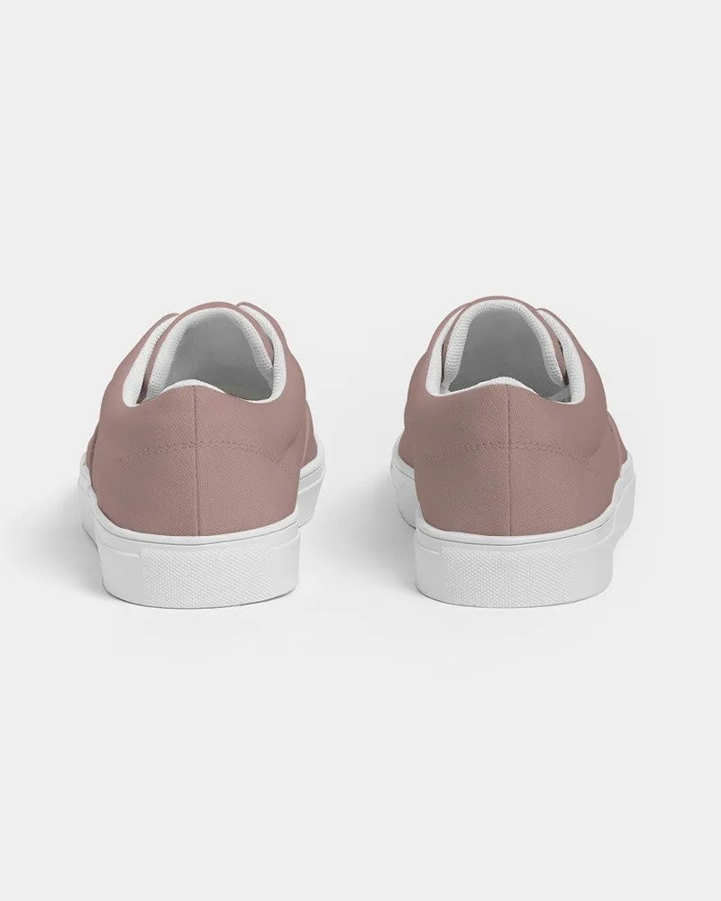 Shaded Pale Pastel Red Brown Canvas Sneakers | Men's | C0M30Y22K30