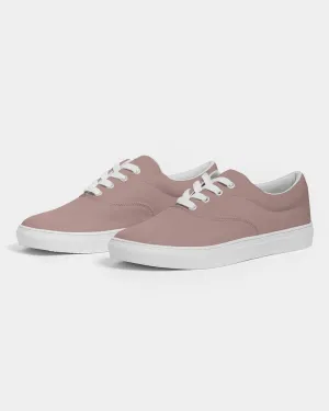 Shaded Pale Pastel Red Brown Canvas Sneakers | Men's | C0M30Y22K30