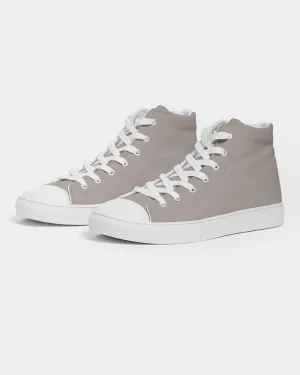 Shaded Pale Red Brown High-Top Canvas Sneakers | Women's | C0M10Y10K30