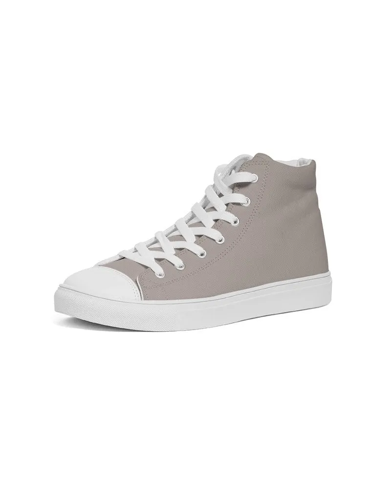 Shaded Pale Red Brown High-Top Canvas Sneakers | Women's | C0M10Y10K30