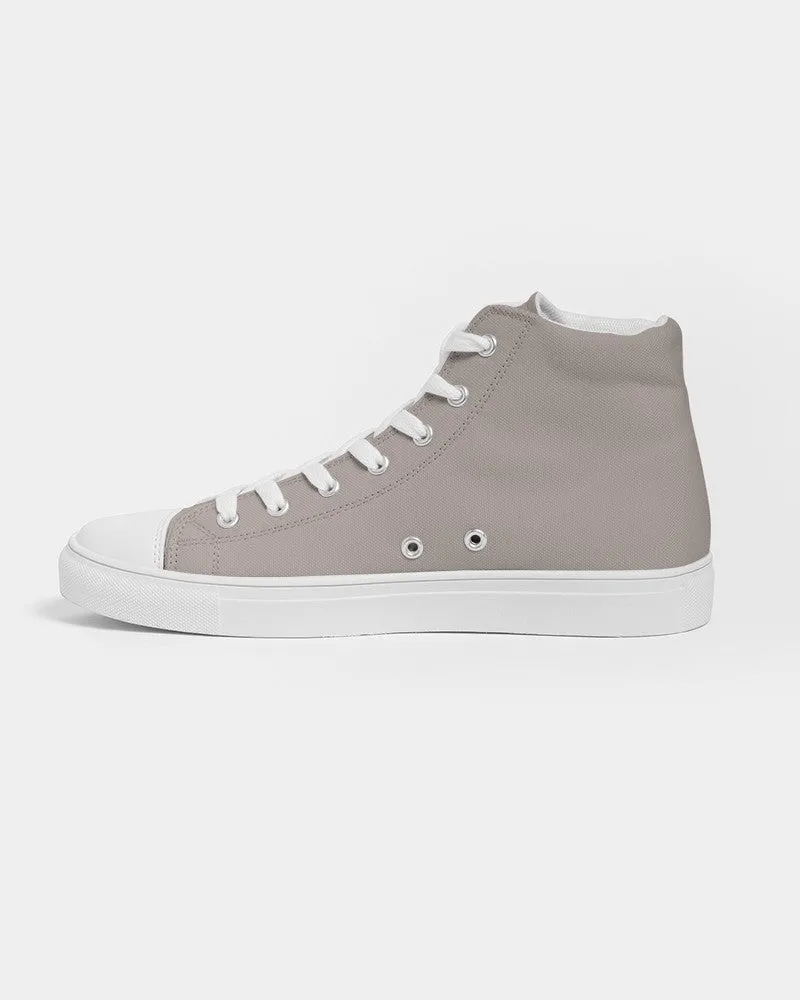 Shaded Pale Red Brown High-Top Canvas Sneakers | Women's | C0M10Y10K30