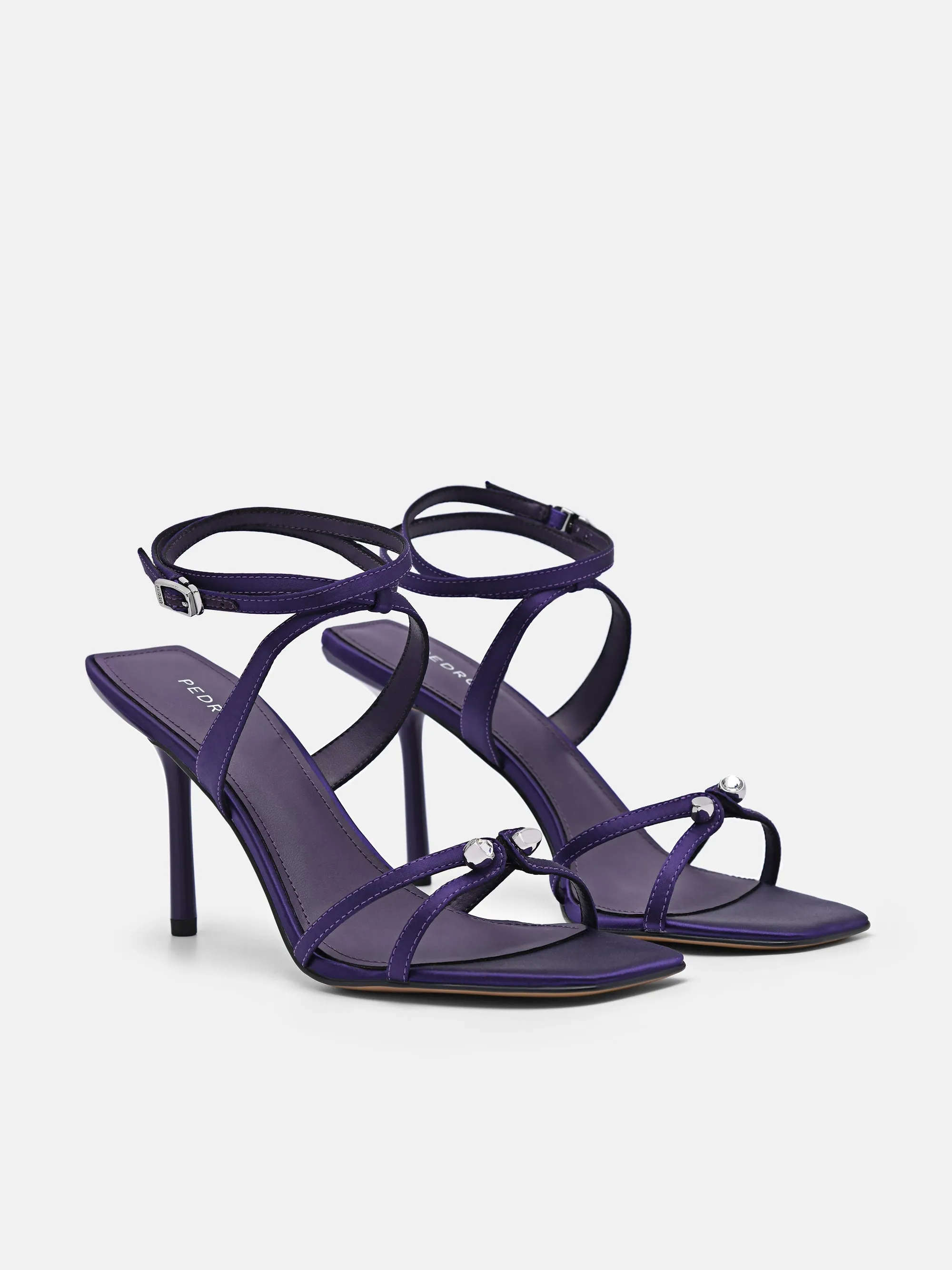 Sofia Leather Heel Sandals