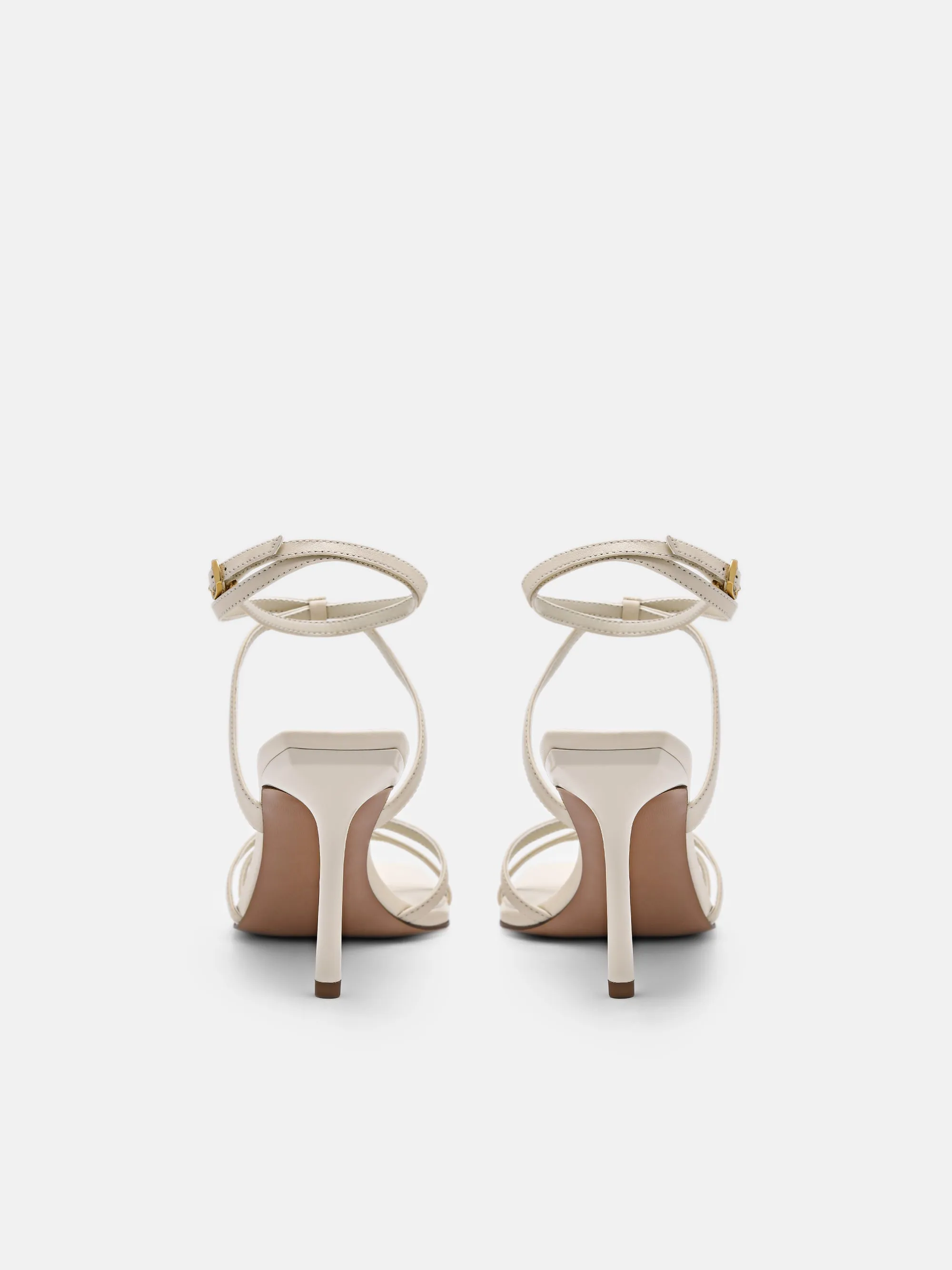 Sofia Leather Heel Sandals