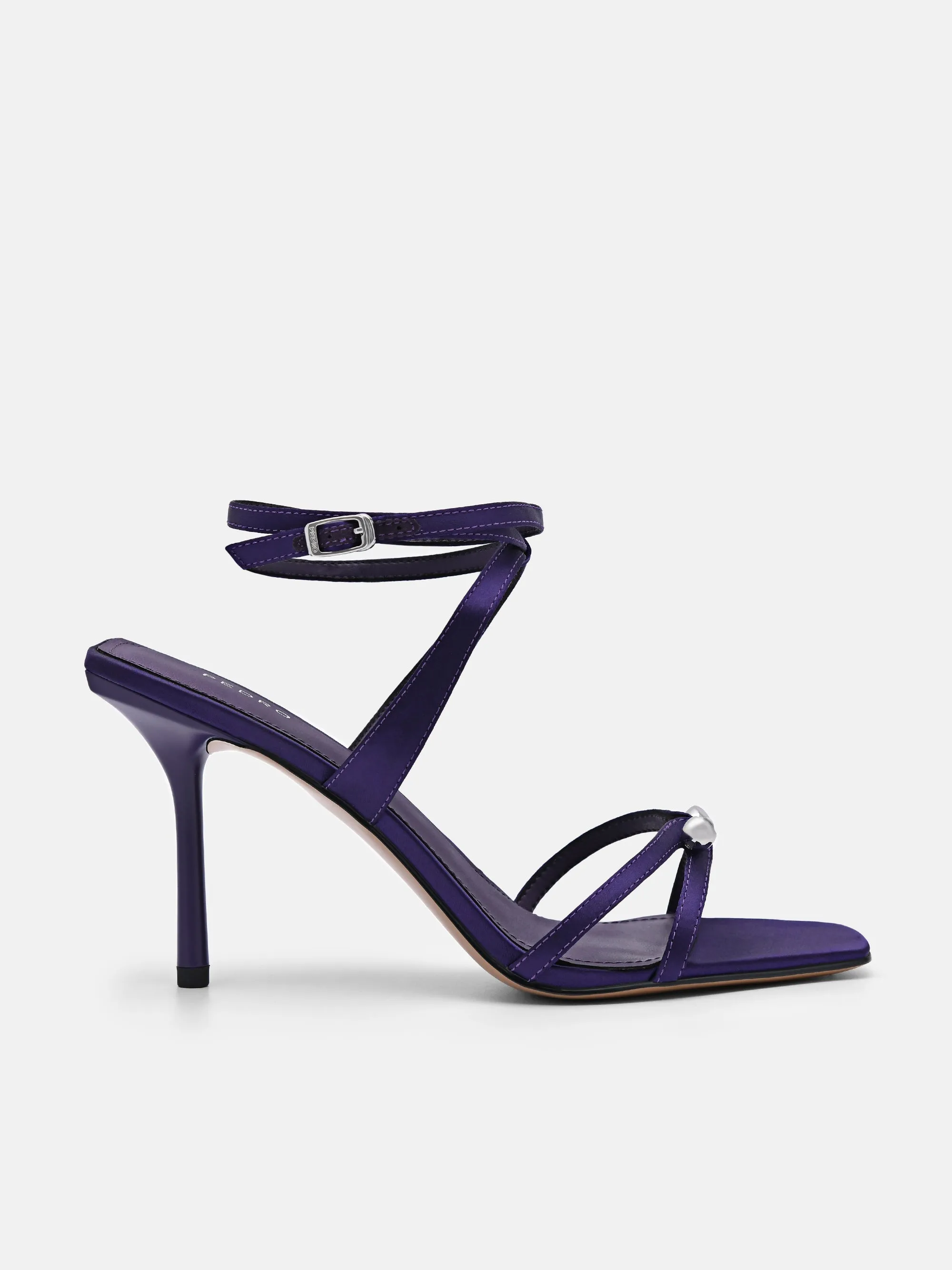 Sofia Leather Heel Sandals