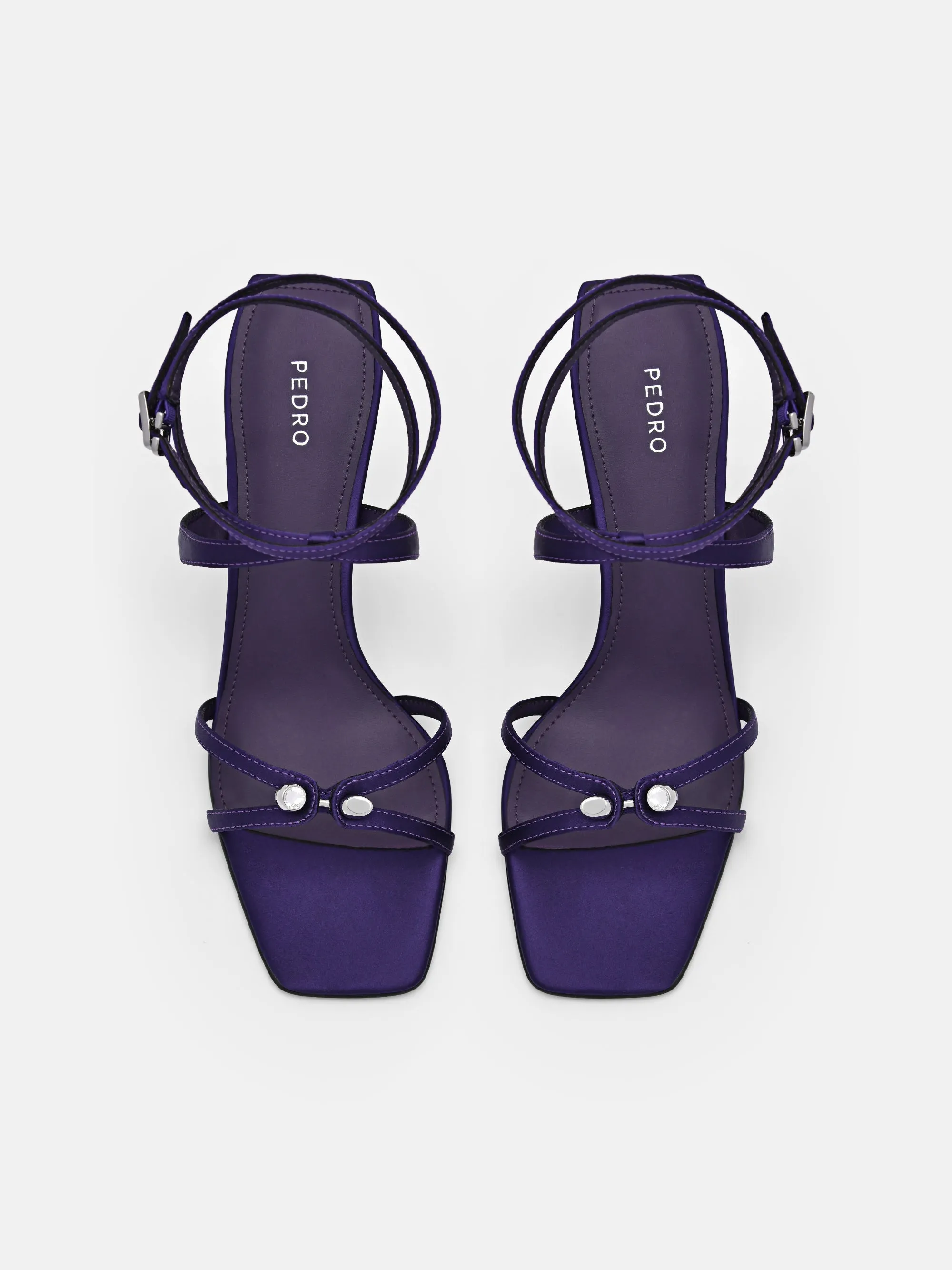 Sofia Leather Heel Sandals