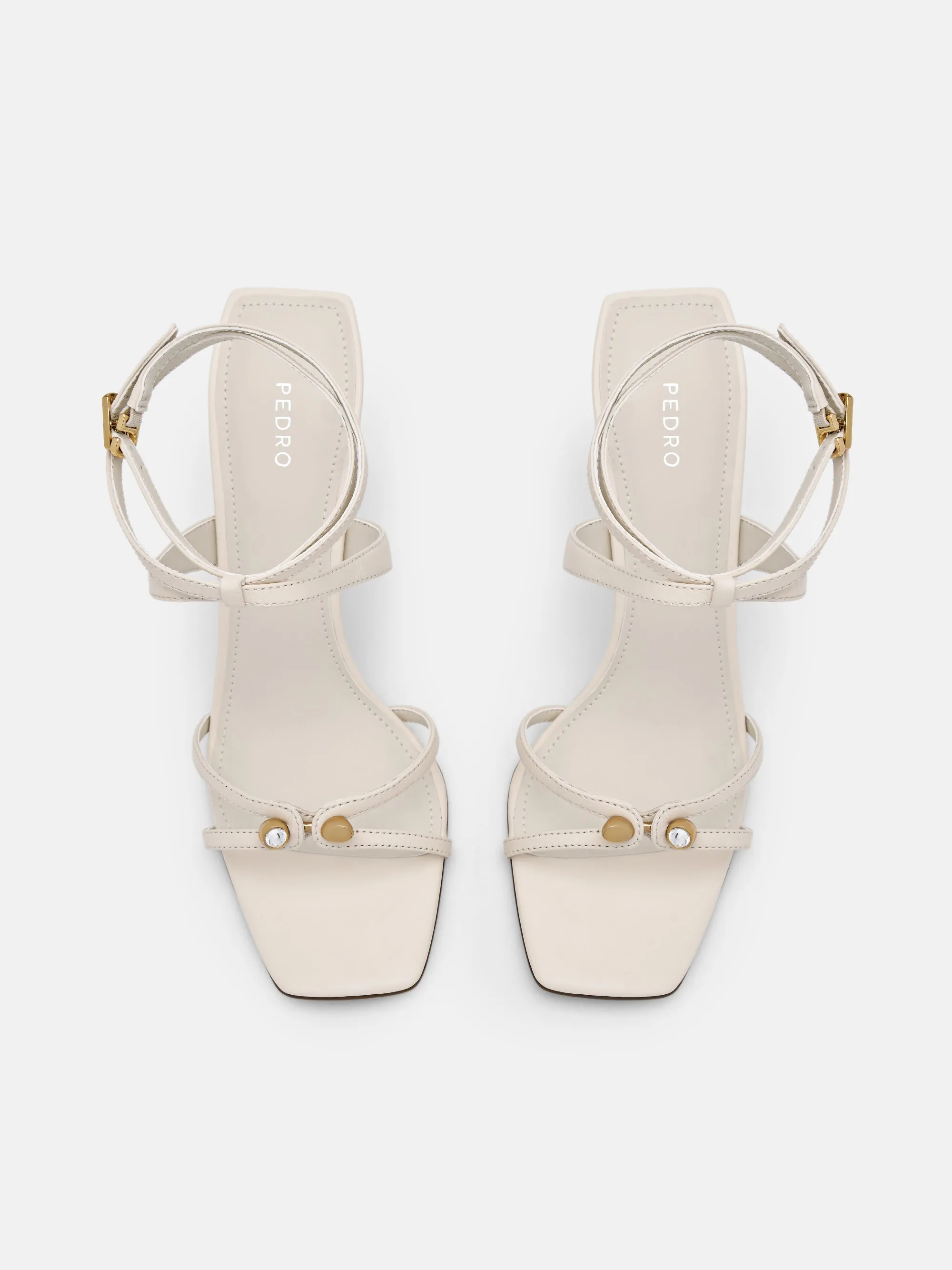 Sofia Leather Heel Sandals