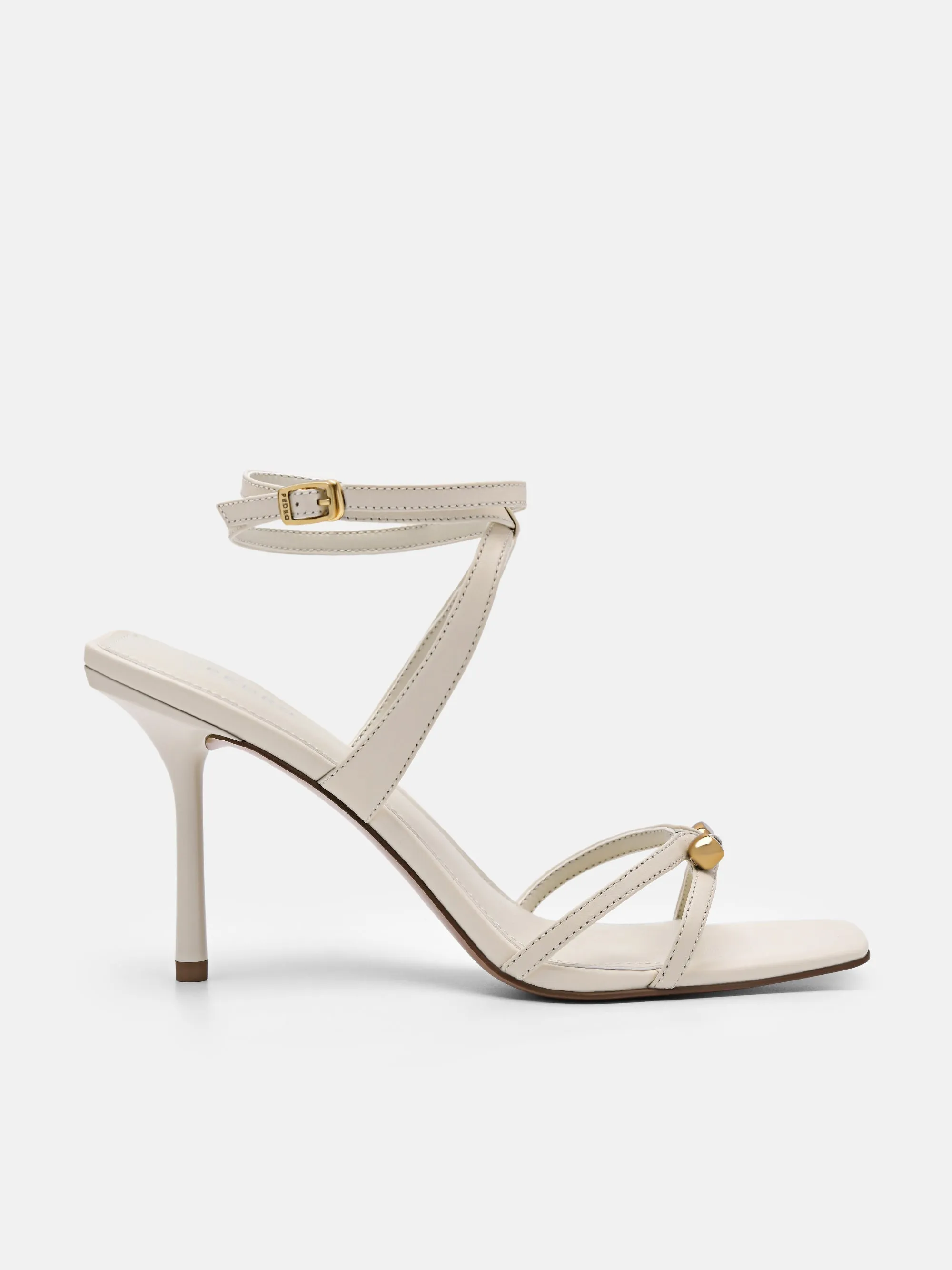 Sofia Leather Heel Sandals