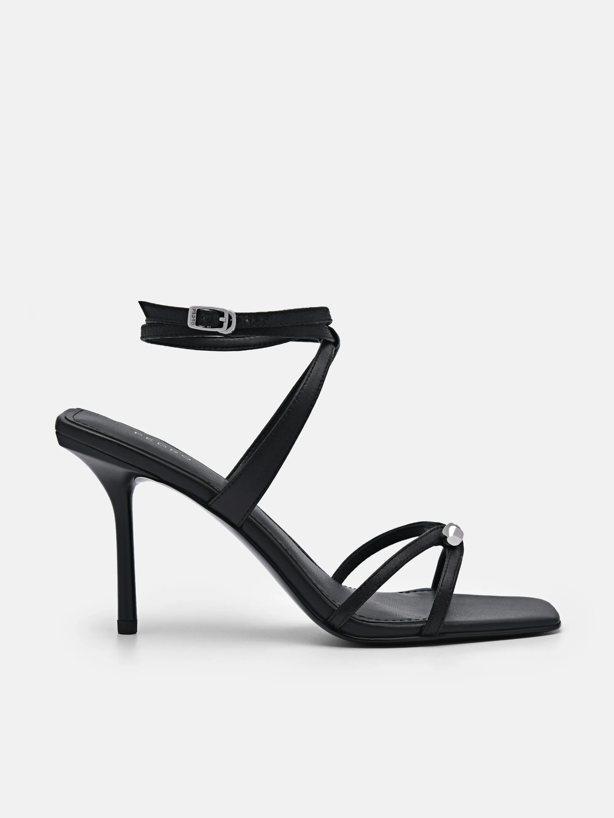 Sofia Leather Heel Sandals