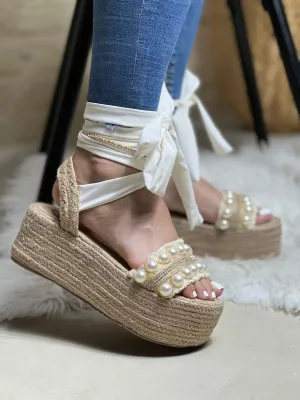 Strappy Platform Espadrille Sandals