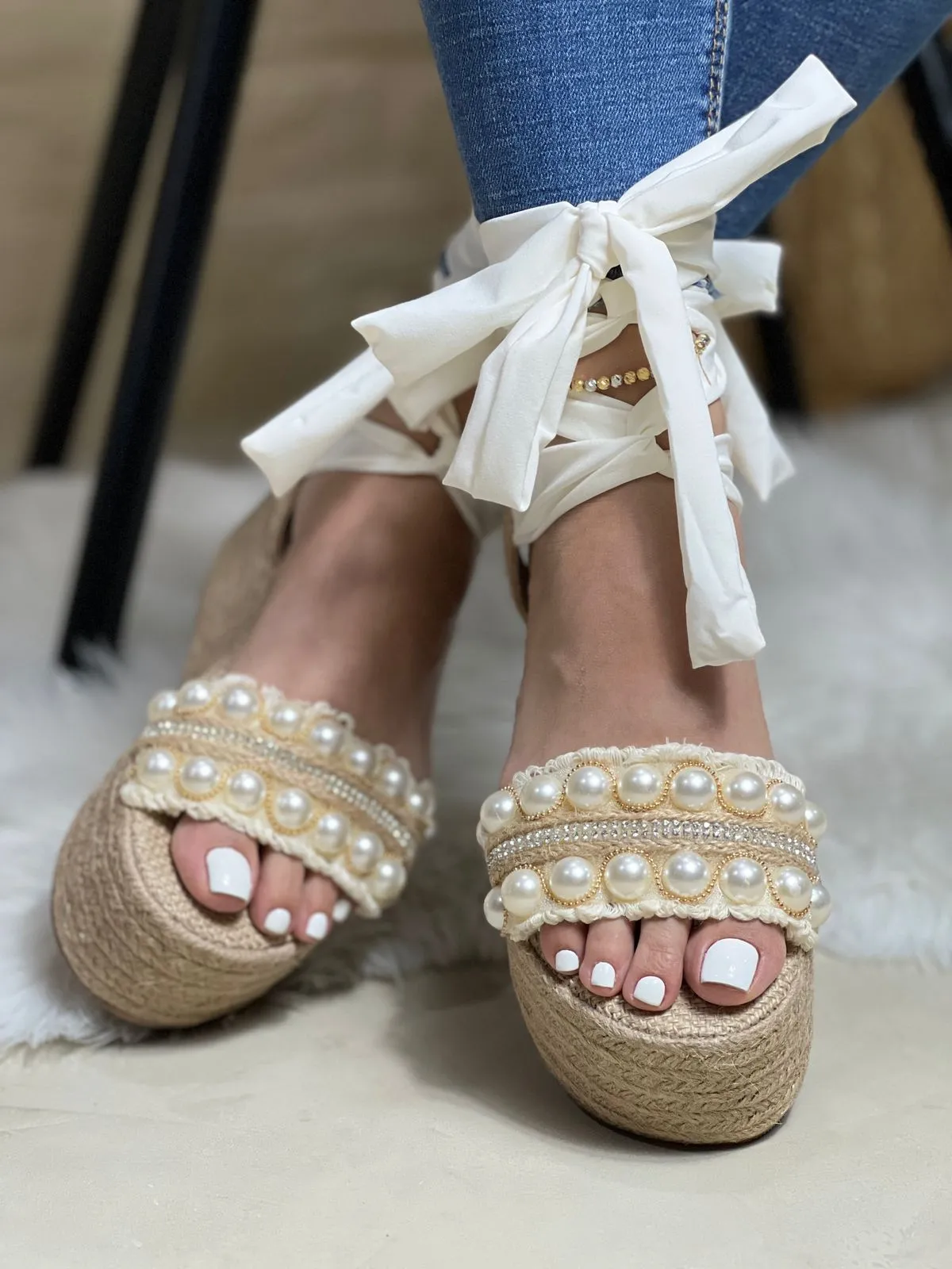 Strappy Platform Espadrille Sandals