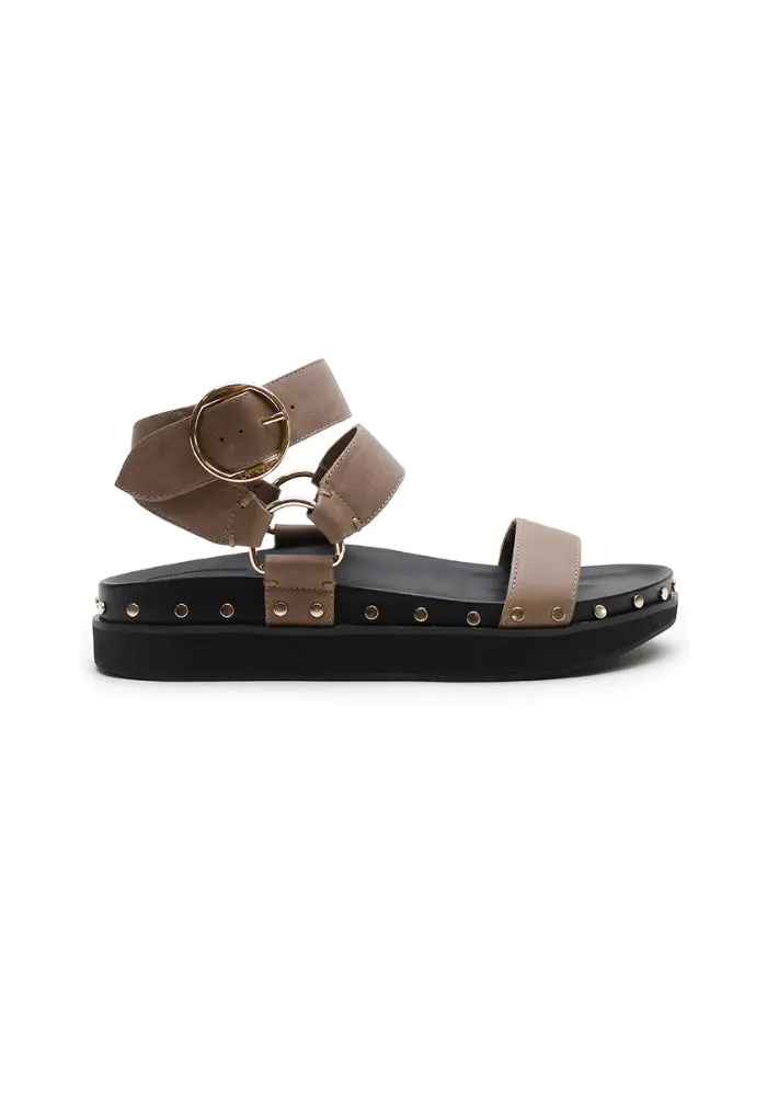 Studded Sandal - Stone