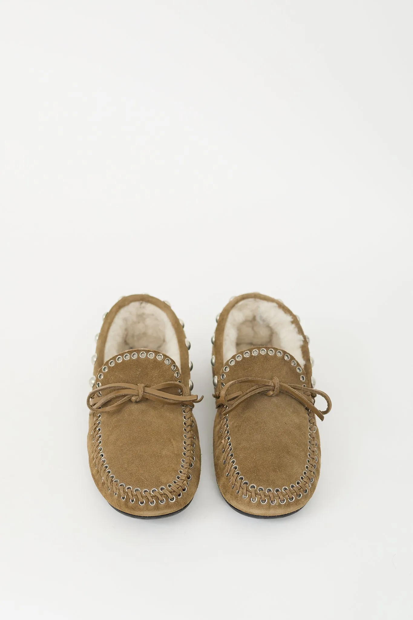 Taupe Suede & Shearling Fitza Loafer