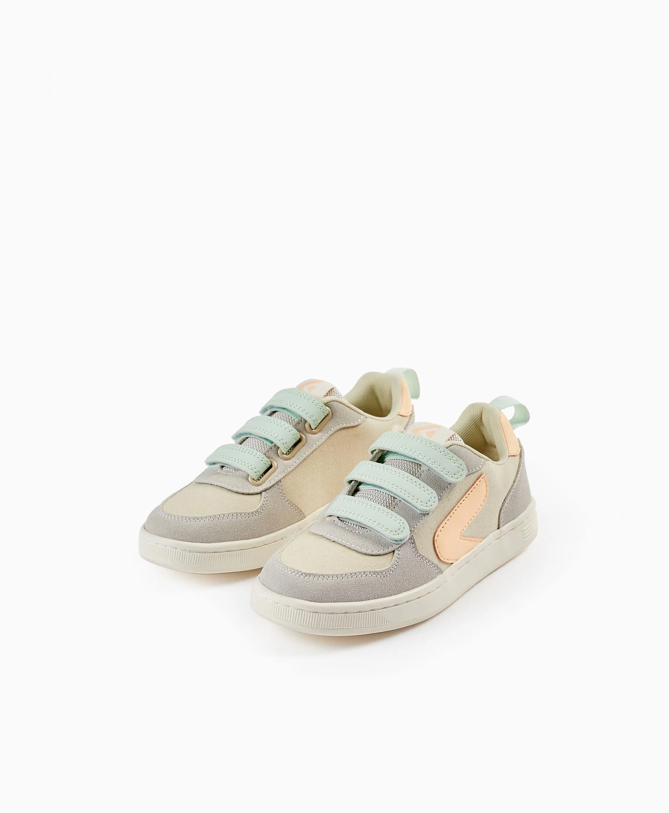 Trainers for Girls 'ZY Move', Grey/Mint/Peach