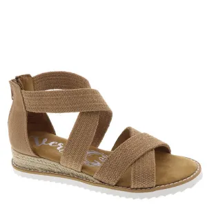 Very G Women's Sadie 3 Strappy Sandal - Tan VGSA0323