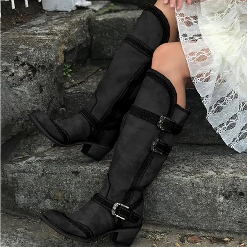 Western white bridal boots retro riding boots women's motorcycle boots