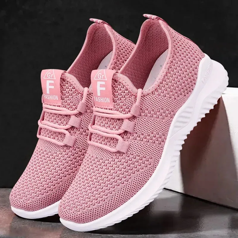 Women's Casual Sneakers Summer Comfortable Breathable Platform Shoes Fashion Women Versatile Lace-up Shoe кроссовки женские