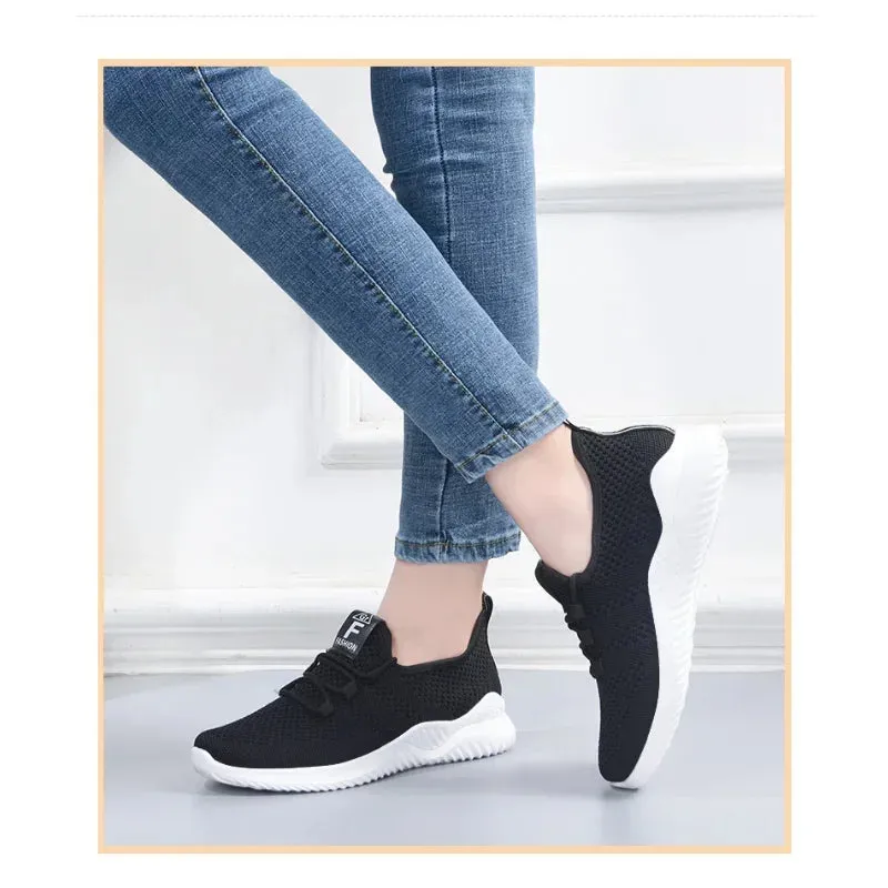 Women's Casual Sneakers Summer Comfortable Breathable Platform Shoes Fashion Women Versatile Lace-up Shoe кроссовки женские